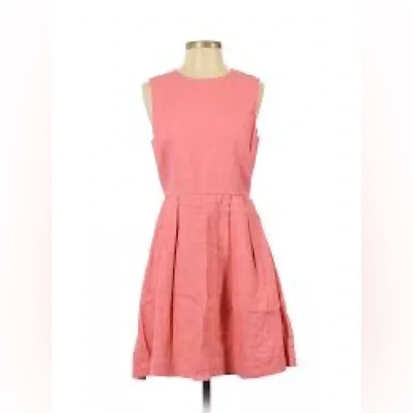 GAP | Dresses | Gap Pink Linen Fit Flare Dress Size 2 | Poshmark